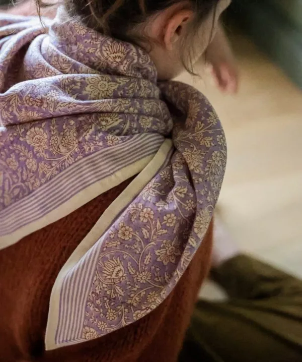 foulard grand format anjali lila